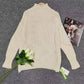 FallStil® - Einfarbiger Pullover mit langen Ärmeln