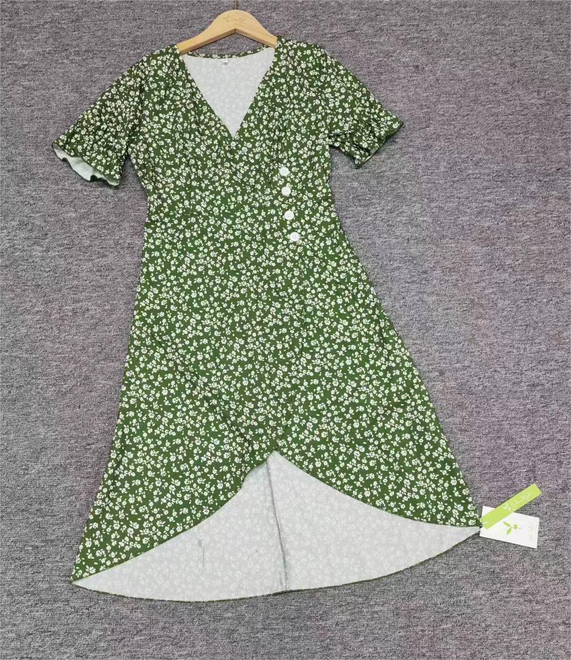 SpringStil® - Minikleid Damen - Sommerkleid - Elegant/Modisch - Frühling/Sommer - Grün - Babara-Mode