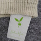 Monci® - Klassische beigefarbene langärmelige Taschenstrickjacke