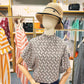 SpringStil® - Retro Print Mock Neck Top