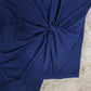 FallStil® - Marineblaues Hemd mit kurzen Ärmeln und Frontknoten