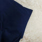 FallStil® - Marineblaues Hemd mit kurzen Ärmeln und Frontknoten