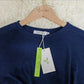 FallStil® - Marineblaues Hemd mit kurzen Ärmeln und Frontknoten