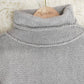 FallStil® - Grauer Pullover mit offener Naht und Übergröße