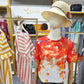 SpringStil® - Orangefarbenes Top mit Rundhalsausschnitt