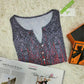 FallStil® - Ombre Tank-Top mit Regenmuster in Blau und Rot