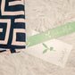 SpringStil® - Greek Key Schwarz & Tan Langarm-Bluse Top