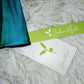 SpringStil® - Ribbon Green Ombre Stripe ¾-Ärmel Midikleid