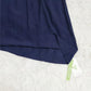 SpringStil® - Marineblaues einfarbiges Midikleid mit kurzen Ärmeln