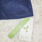SpringStil® - Marineblaues einfarbiges Midikleid mit kurzen Ärmeln