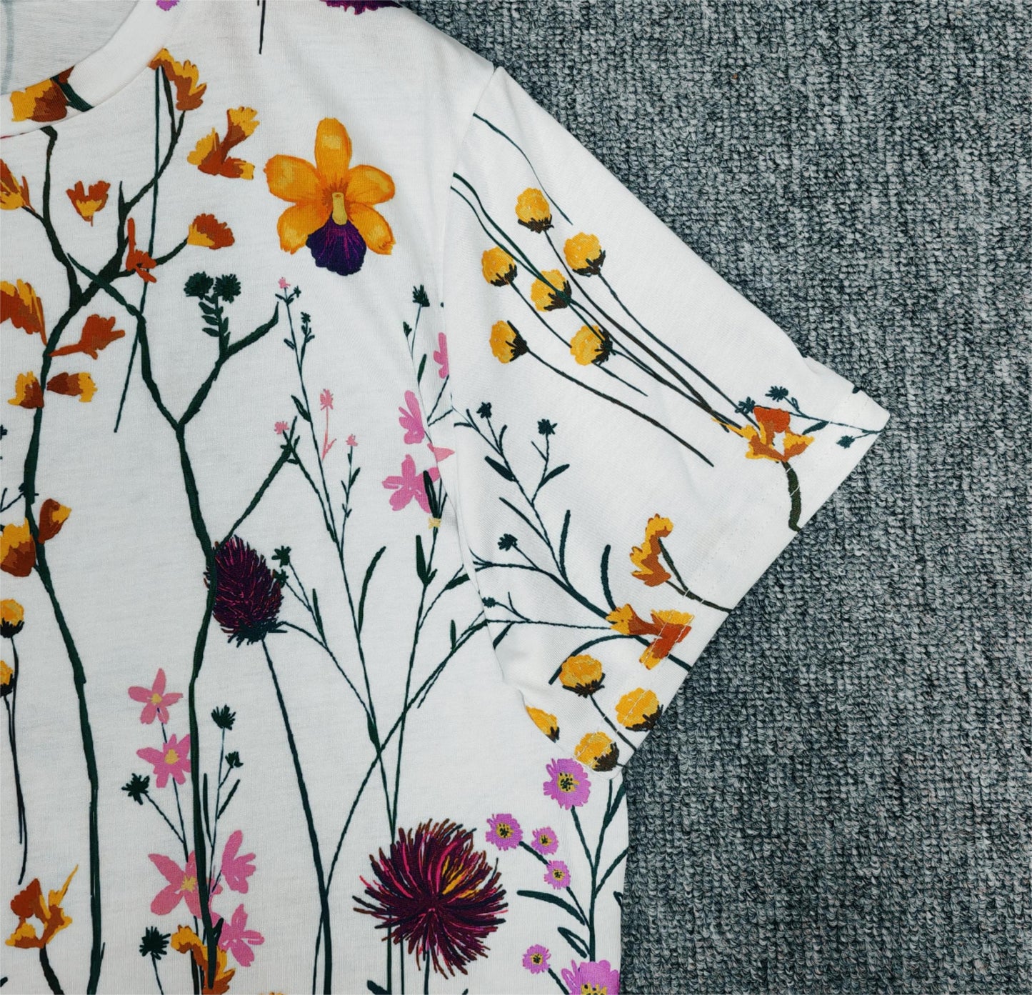 PureWear® - Arizona Garden Weißes Kurzarmtop
