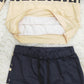 PureWear® - Griechischer Schlüssel Schwarz-Tan-Druck Zweiteiliges Set