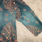 Even&Vil® -  Smaragd Salbei Grün Luxe Print Tunika Bluse Top