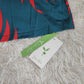 FallStil® - Maui Orange Palmetto Blue Asymmetrisches Maxikleid mit Rüschen