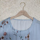 FallStil® - Blaues Kurzarm-Top mit Rundhalsausschnitt
