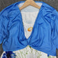 SpringStil® - Jugendliches blaues Midikleid mit Seitentaschen
