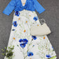 SpringStil® - Jugendliches blaues Midikleid mit Seitentaschen