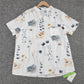 SpringStil® - Aquarell-Blumengarten Weißes Kurzarm-Top