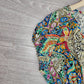 FallStil® - Buntes Paisley geraffte Taille Langes Sommerkleid