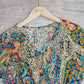 FallStil® - Buntes Paisley geraffte Taille Langes Sommerkleid