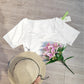 SpringStil® - Weißes kurzärmeliges Print-Top