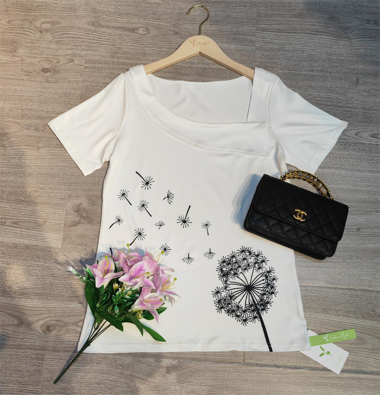 SpringStil® - Weißes kurzärmeliges Print-Top