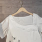 SpringStil® - Weißes kurzärmeliges Print-Top