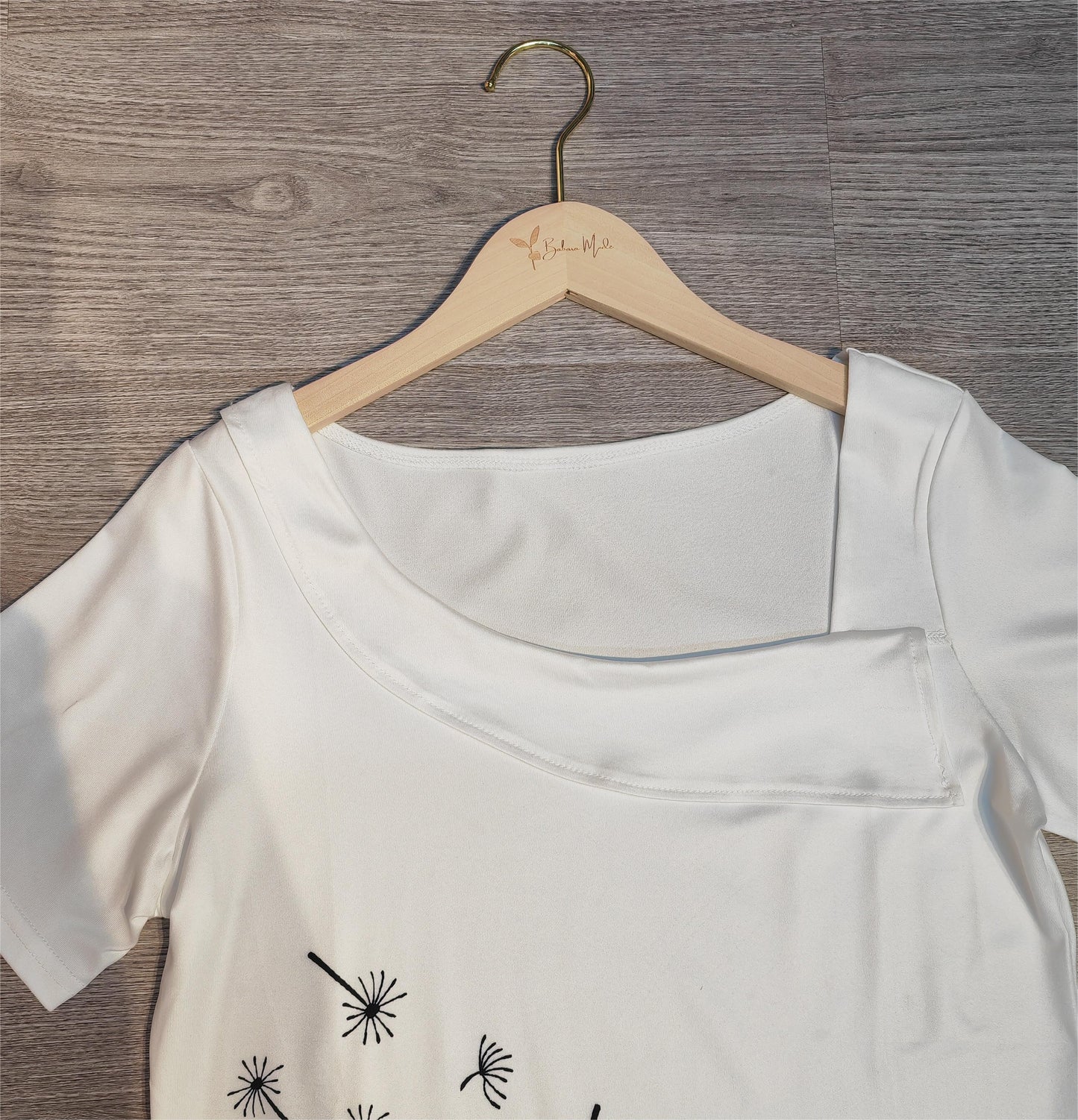 SpringStil® - Weißes kurzärmeliges Print-Top