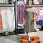 Naturlux® - Braunes Minikleid mit Alloverdruck