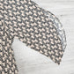 Naturlux® - Braunes Minikleid mit Alloverdruck