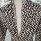 Naturlux® - Braunes Minikleid mit Alloverdruck