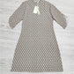 Naturlux® - Braunes Minikleid mit Alloverdruck