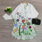 PureWear® - Luftiges Minikleid mit Blumendruck und Kragen