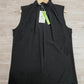 PureWear® - Schwarzes ärmelloses Top mit Rundhalsausschnitt