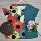 SpringStil® - Frischer Druck Rundhalsausschnitt Top