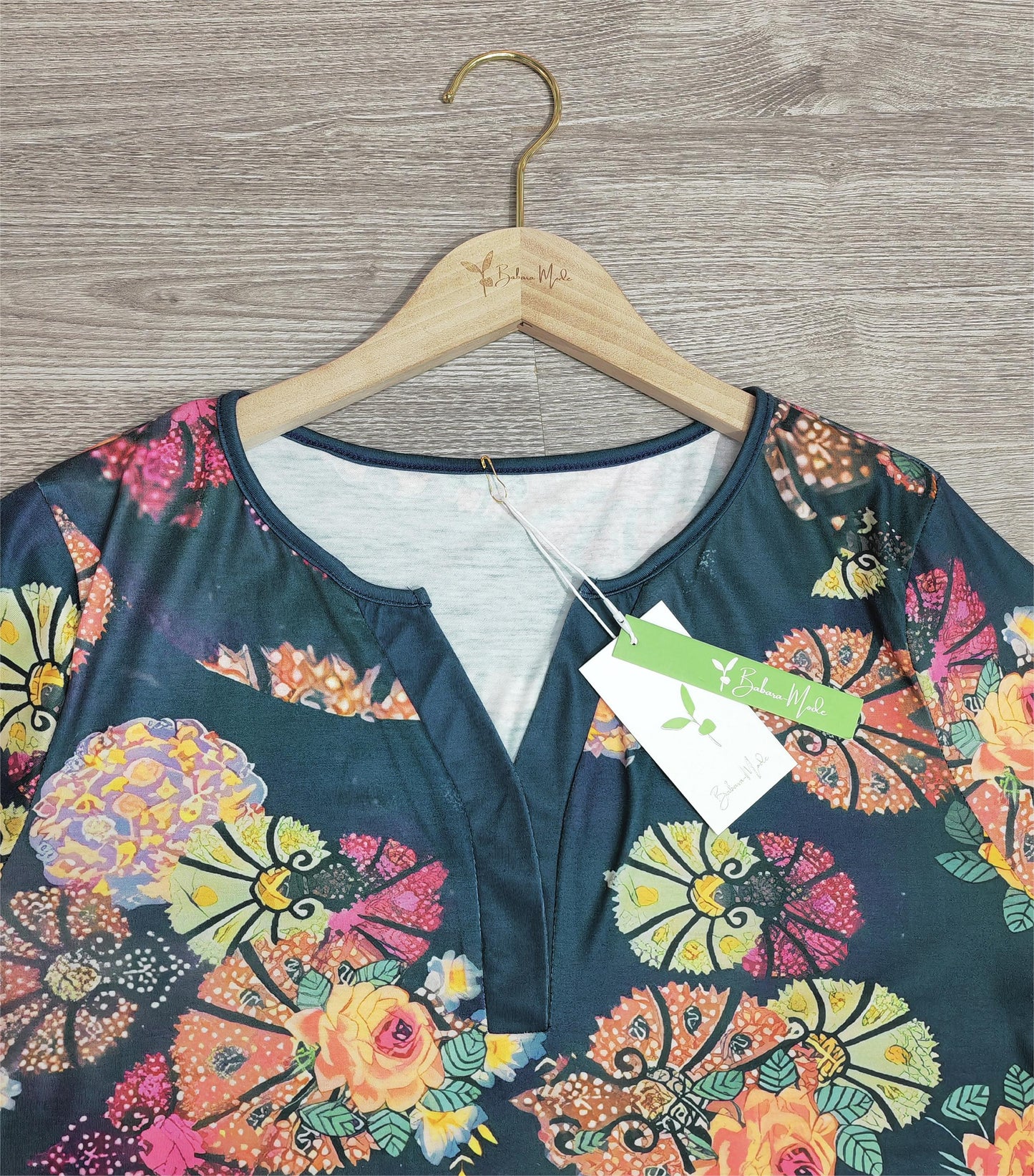 PureWear® - Trendiges kurzärmeliges Print-Top