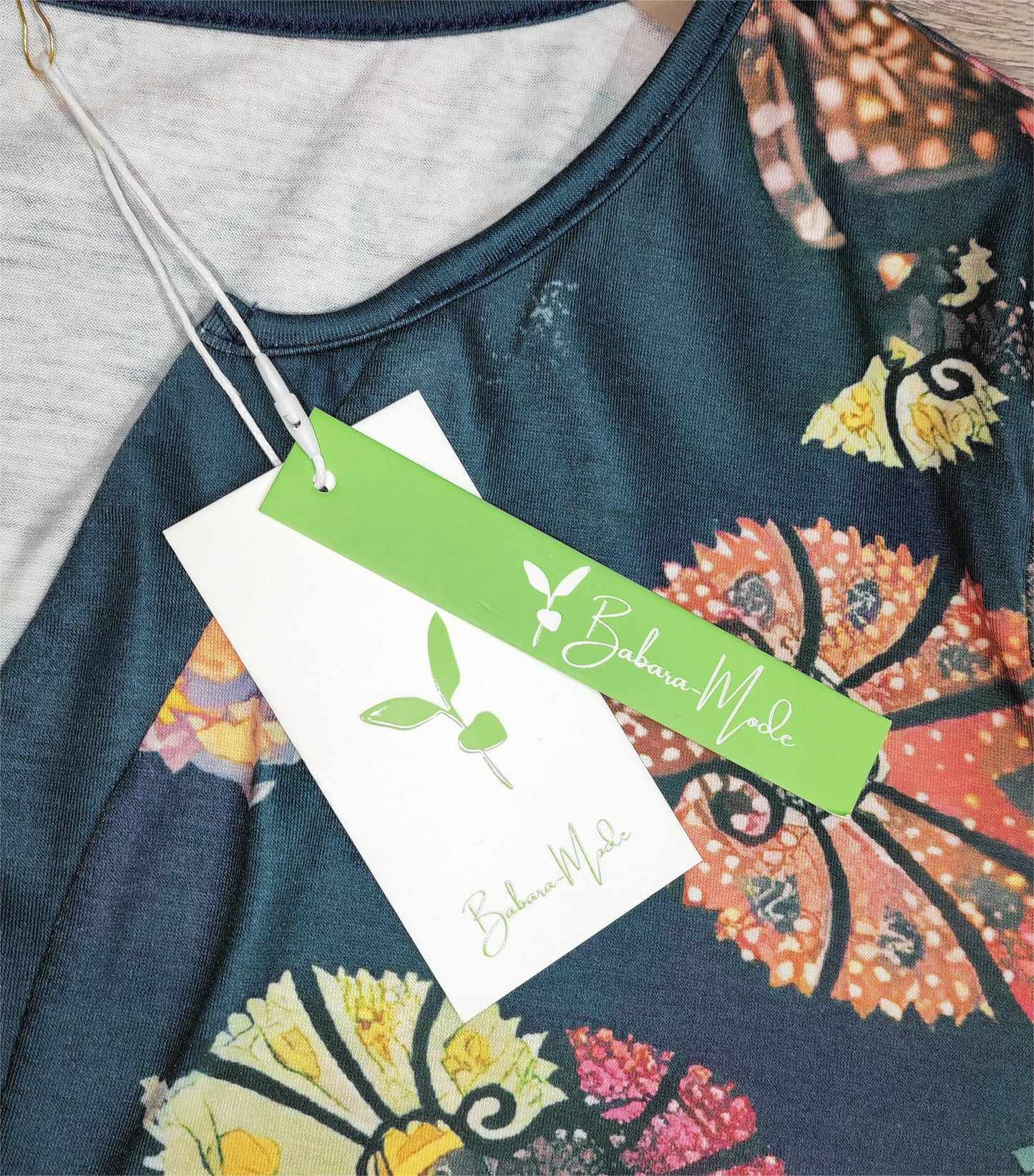 PureWear® - Trendiges kurzärmeliges Print-Top