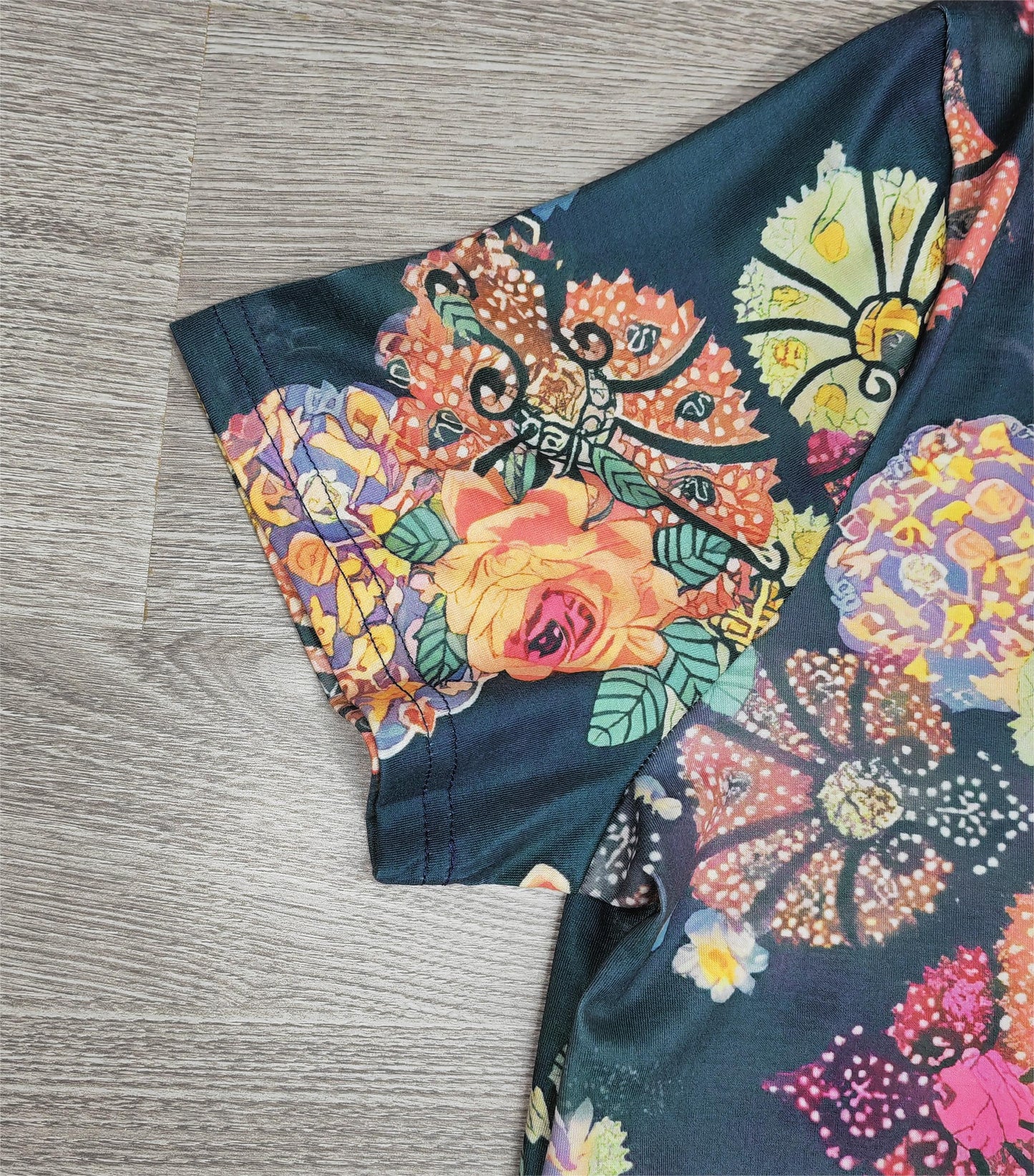 PureWear® - Trendiges kurzärmeliges Print-Top