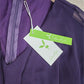 PureWear® - Lila Einfarbiges Midikleid mit V-Ausschnitt