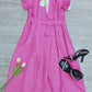 SpringStil® - Rosenrotes einfarbiges ärmelloses Maxikleid