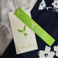 FallStil® - Marineblaues ärmelloses Maxikleid mit Blumendruck