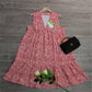 PureWear® - Rotes ärmelloses Print-Minikleid