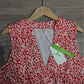 PureWear® - Rotes ärmelloses Print-Minikleid