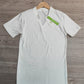 PureWear® - Einfarbiges weißes Basic-Top mit kurzen Ärmeln