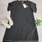 FallStil® - Elegantes Schwarzes Minikleid mit geteilten Ärmeln  V-Ausschnitt