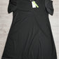 FallStil® - Elegantes Schwarzes Minikleid mit geteilten Ärmeln  V-Ausschnitt