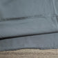Purewear®- Langes graues Patchwork-Maxikleid mit halben Ärmeln