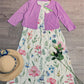 BlütenBliss® - Twofer Weißes Midikleid mit Blumenmuster in Rosa
