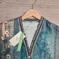 SpringStil® - Grüne Bluse mit Aquarell-Blumendruck