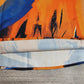 FallStil® - Orangefarbenes Midikleid mit halben Ärmeln und V-Ausschnitt